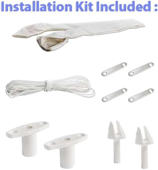 Tendalino 3 Archi in Alluminio Anodizzato Anticorodal Marino Pieghevole - Alto 140 cm - Lungo 190 cm
