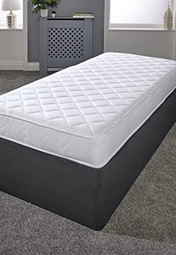 Extreme Comfort Cooltouch Essentials White 18cms Deep Spring Value Mattress, 3ft Single (3ft x 6ft3, 90cm x 190cm)
