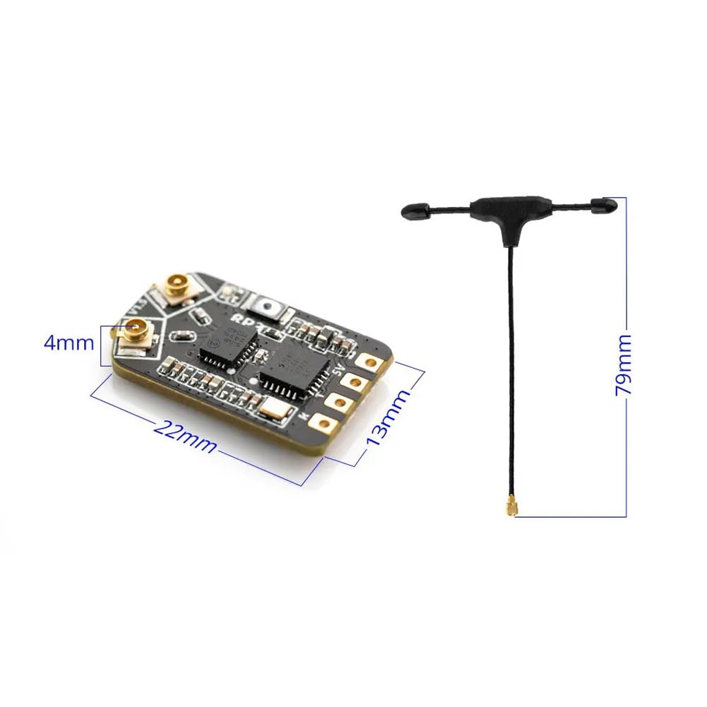 Ricevitore A Doppia Antenna RP3 Diversity ExpressLRS ELRS 2.4GHZ Nano Ricevitore per Aereo RC FPV Freestyle Tinywhoop Pezzi di Ricambio Accessori
