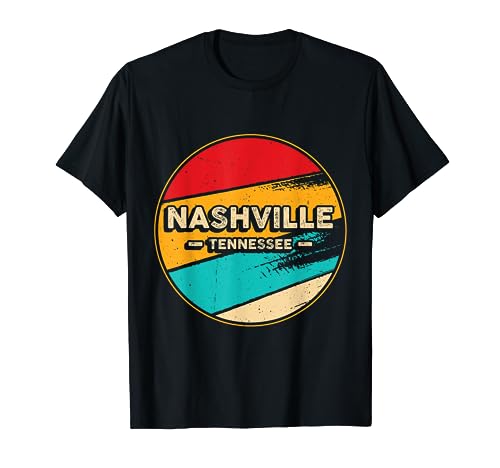 Nashville Retro Vintage Tramonto Stato USA Nashville Maglietta