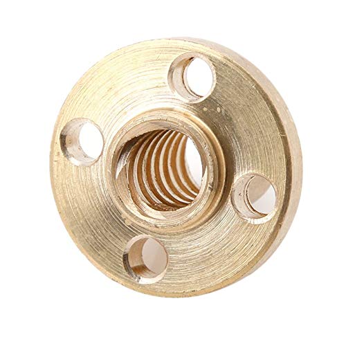 Lysee 3D Printer Parts & Accessories - 8mm Type T Start Lead Screw Nut Brass for CNC 3D Printer Parts Printer Z Axis