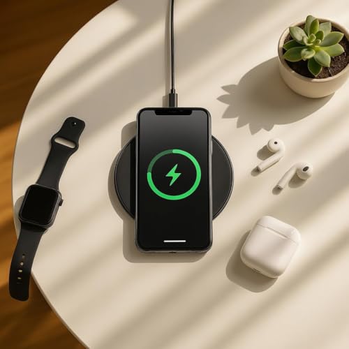 Image of 2Pcs Fast Wireless Charger,15W Max Wireless Charging Stand Compatible with iPhone 17 /17Plus /17Pro /16 /16Plus /16Pro /15 /14 /13 /12 /11 /X /XR,Samsung Galaxy S25 /S24 /S23 /S22 /S21 /S20 /S10 /S9 /S8 Note 20