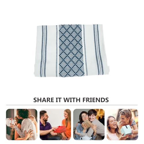 PRETYZOOM 2 Unidades Enfeites Decoração De Cômoda Toalha De Mesa Branca Caminho De Mesa Natural Mesa