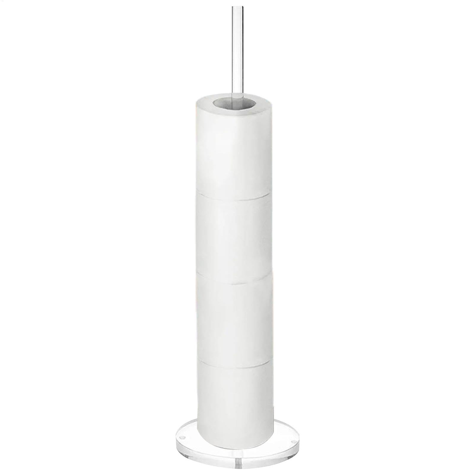 Toilettenpapierhalter Ständer - Toilettenpapierhalter freistehend | Toilettenpapierständer, transparenter Acryl Papier Handtuchhalter, Toilettenpapier Rollen Ständer Organizer Arbeitsplatte für