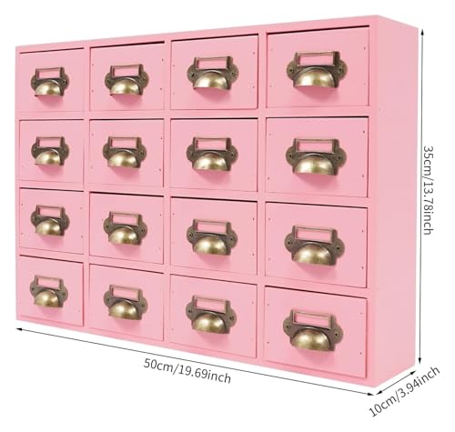 Armoire d'apothicaire en bois rose avec des finitions soignées - 4