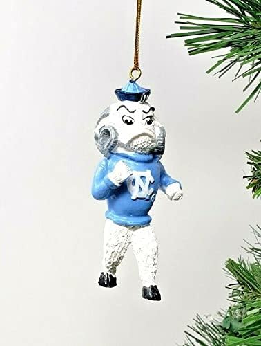 North Carolina UNC Tarheels Mascot Resin Ornament 4" RAMESES