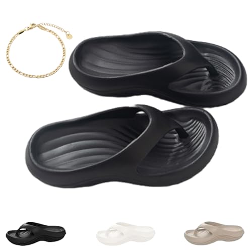 Pillow Arch Support Flip Flops, Ultra Lightweight Non-slip Arch Support Flip Flops, Soft Summer Beach Sandals