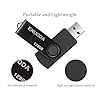 ENUODA Memory Stick 128GB USB 2.0 Flash Drives Swivel Design Storage Thumb Drive Pen Drive (Black)
