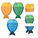 Uonlytech 3pcs Fish-shaped Paper Lanterns Festival Decor for Party Scene Layout Lightweight Easy to Install Use for Celebrations and Gatherings