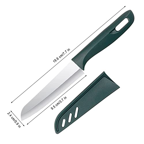 Paring Knife, New Sharp And Durable Fruit Knife With Protective Cover, Exquisite Dark Green Look, Suitable For Most Types Of Vegetables, Fruits And Meat ( 10 Pieces) #TOP6