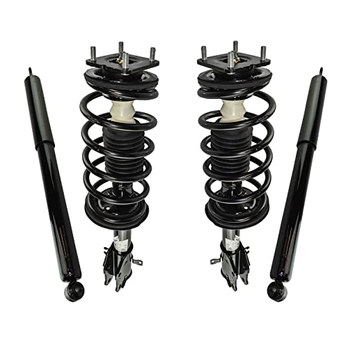 Image of TRQ Front and Rear Complete Strut Assembly & Shock Absorber Kit Complete Strut & Coil Spring Assembly Compatible with 2007-2015 Mazda CX-9