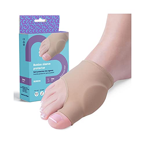 feet bcn Protector elástico para juanetes. 1 UNIDAD para 1 pie. Con gel protector para aliviar y...