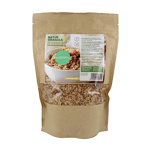 Natur Granola 350 g Naturitas Essentials | Bajo en azúcares | 5% azúcar | Alto contenido en fibra...