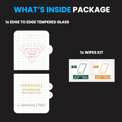 Image of ArmourPro Back Screen Protector for Samsung Galaxy Z Flip 7, Premium Ultra Thin TPU Back Membrane Guard, Bubble-Free, Edge to Edge Coverage, Fingerprint Friendly | Crystal Clear, 1 Pack