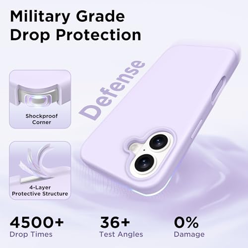 Image of GolbinBox Magnetic for iPhone 17 Case, Silicone Cover, Lavender