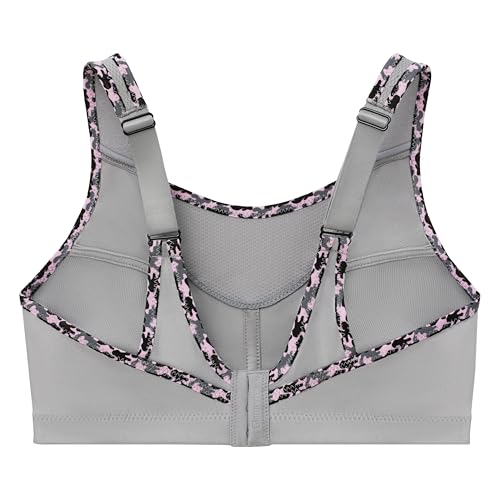Full Figure Plus Size No-Bounce Camisole Sports Bra Wirefree #1066 - Thumbnail 5