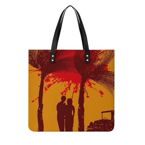 Sac à main shopper rétro grand volume 39x39cm avec anses épaule