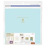 ハクバ 【Amazon.co.jp限定】 HAKUBA ペーパースクウェア台紙 No.1770 AZ 2Lサイズ 3面(角×3枚) ブルー 薄型でシンプルなデザインの、タテ・ヨコ兼用写真台紙 ペーパーフレーム AMZM1770-2L-3BL 4977187002713