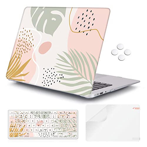 iCasso for MacBook Air 13 inch Case (Release 2010-2017 Older Version) Plastic Hard Shell Protective Case & Keyboard Cover Only for MacBook Air 13 Inch Model A1466/A1369 (Morandi)