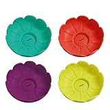 キッズ用フリーズポップホルダー シリコン素材 - アイスクリームコーンホルダー 4個セット | 熱い夏に最適 男の子 女の子 プール キャンプ 庭 屋外 バースデーパーティー 旅行 ピクニック 夏祭り 海辺のお出かけ