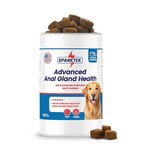Image of Digestive Probiotic for Gut and Anal Gland Health for Dog Constipation Relief Soft Fiber Chews Developed to Support The Digestive System and Anal sac Health for Normal Bowel Movement, brown