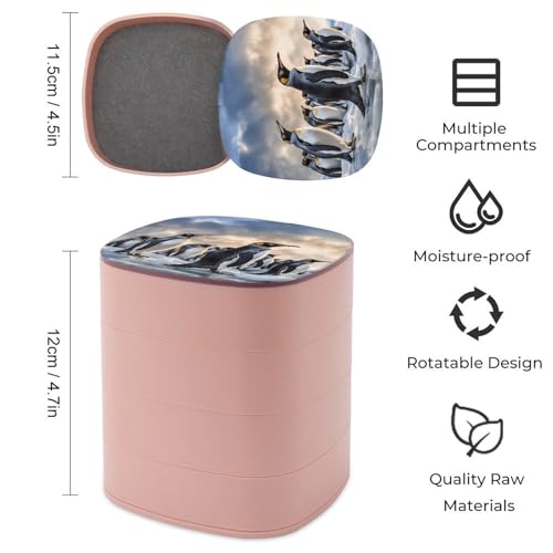 Boîte à bijoux rotative pour éviter les colliers emmêlés sur la coiffeuse