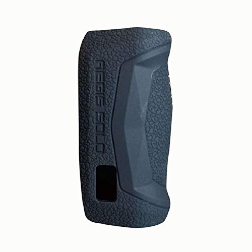 RUIYITECH Textura Silicona caso para GeekVape aegis Solo 100W Caja MOD, para Aegis Solo Cubierta de goma Skin Warp Sticker Manga casco amortiguador vape gel (negro)