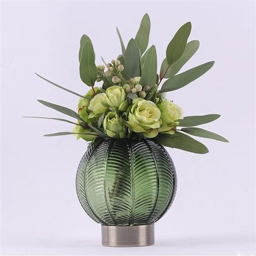 Arrangement vase bureau et fausses fleurs de simulation pour exterieur et interieur - 5