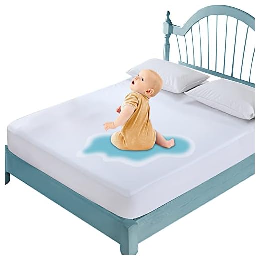 Mattress Protector Full Size Waterproof Mattress Cover Soft Breathable Noiseless Bed Cover Deep Pocket for 6-15" Pad - Machine Washable Vinyl Free (1 Pack)