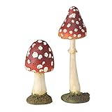 Nicht nur im Wald auffindbar, sondern auch bald in Ihrer Wohnung - Die wunderschön gearbeiteten Deko-Pilz aus stabilem Kunstharz.