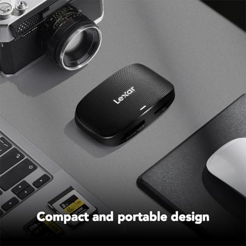 Lexar Professional CFexpress Type B / SD USB 3.2 Gen 2 Reader, Transfer Speeds Up To 10Gbps, Designed for CFexpress Type B and SD Cards (LRW520U-RNBNG)