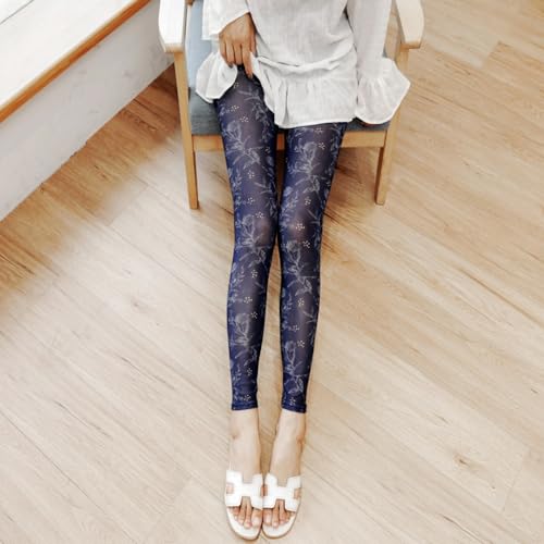 Premium Fashion Patterned Footless Tights for Women with Designs Sheer Leggings Colorful Pantyhose2