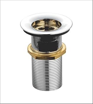 Shineman Sanitary/Waste Coupling/Wash Basin Waste Coupling/Steel Waste Coupling/Wash Basin Waste Coupling/Full Thread Waste Coupling (3 Inches Lenghth, Silver, 1.25 Inches Diameter)