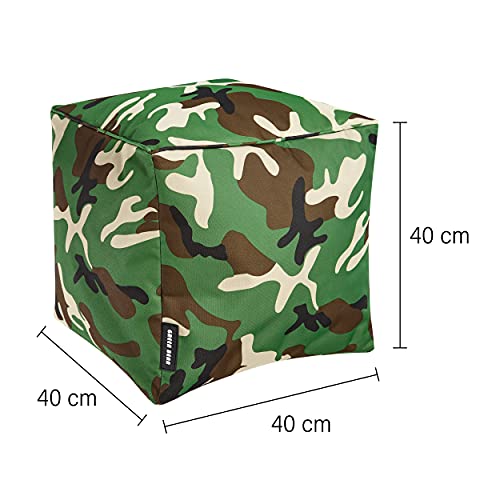 Green Bean© 2er Set Sitzsack + Hocker - fertig befüllt - robust waschbar schmutzabweisend - Kinder & Erwachsene Bean Bag… – Bild 6