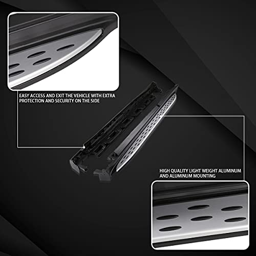 Estribos laterales compatibles con Mercedes Benz GLS X166 2013-2018 miniatura 2