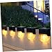 SAFIGLE 4Pcs Solar LED Stair Lights Outdoor Pathway Lighting Tool for Garden Deck Fence with Weatherproof Design