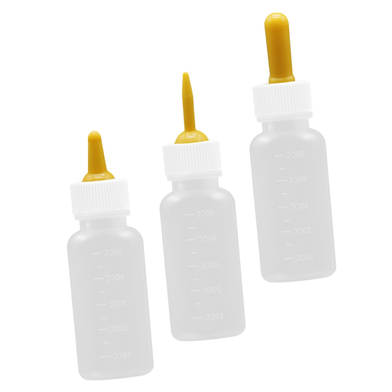 UPKOCH 3pcs Silicone Pet Nursing Bottles for Newborn Puppies and Kittens Feeding Tool for Small Animals Capacity Various Nipple Types for Nursing Supplies