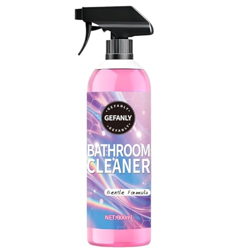 CULIWATE Gefanly Bathroom Cleaner 10 Fl Oz Powerful Pink Bathroom Cleaner Spray Bathrooms Descaler Foam Cleaners for Sink Tub Floor Tile (1pcs)