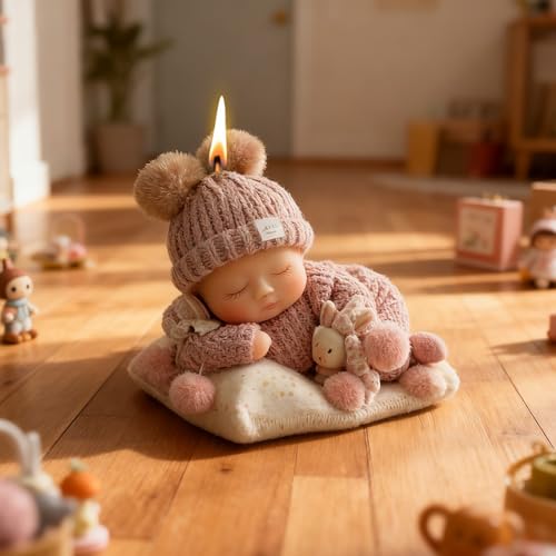 Sleeping Baby Candle Mold, Baby Shower Chocolate Molds for Candle Making