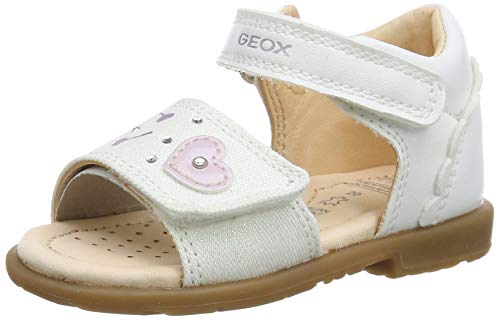 Geox B VERRED D, Sandalias de Punta Descubierta Niñas, Blanco (White C1000), 25 EU