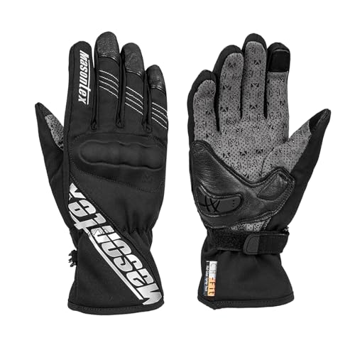 Image of Masontex Winter Motorcycle Gloves M36, Touch Screen Waterproof Gloves for Men and Women, Gloves for Dirt Bike Motorbike Motocross ATV(Black,M)