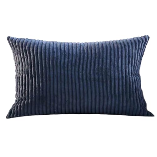コーデュロイ枕カバー2点セット超柔軟ストライプ枕カバー装飾テクスチャ抱き枕ソファークッションベッドリビング(B2,2Pack 40x70cm)