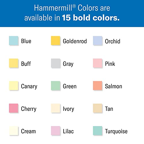 Image of Hammermill Colored Paper, 20 lb Lilac Printer Paper, 8.5 x 11-1 Ream (500 Sheets) - Made in the USA, Pastel Paper, 102269C