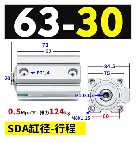 Vérin pneumatique carré SDA pour optimiser vos espaces restreints - 3