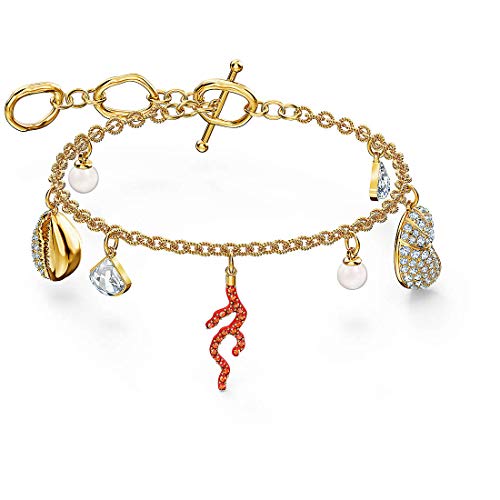 Preisvergleich Produktbild Swarovski Shell Coral Armband, Rot, vergoldet