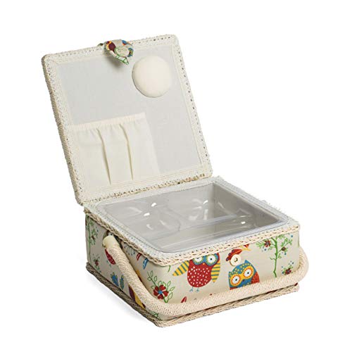 Hobby Gift Small Sewing Storage Box, 20 X 20 X 11 Cm, Owl #TOP2