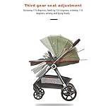 Klappbarer Kinderwagen，Kinderwagen Babywagen，Reisesystem Mit Baby Basket Anti-Shock Kombikinderwagen 0-3 Jahre 0-15 Kg，höhenverstellbarer Griff, Klein Faltbar, Leicht (Color : Blue)