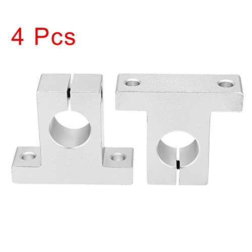 Uxcell 4Pcs Sk20 Aluminum Linear Motion Rail Clamping Guide Support For 20Mm Dia Shaft #TOP1