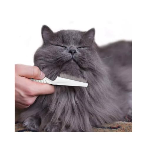 Image of 2 Pcs Pet Grooming Comb, Stainless Steel Dog Cat Grooming Combs with Stainless Steel Teeth, Pet Dematting Tools, for Small, Medium & Large Pets