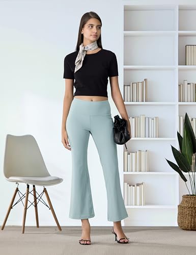 Image of BlissClub Ultimate Flare Pants Lite Regular for Women Upto 5'4 ft